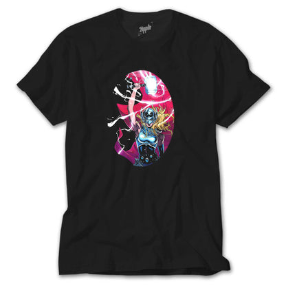 Thor Love And Thunder Jane Foster Mighty Siyah Tişört