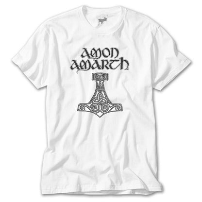Amon Amarth Mjolnir Beyaz Tişört