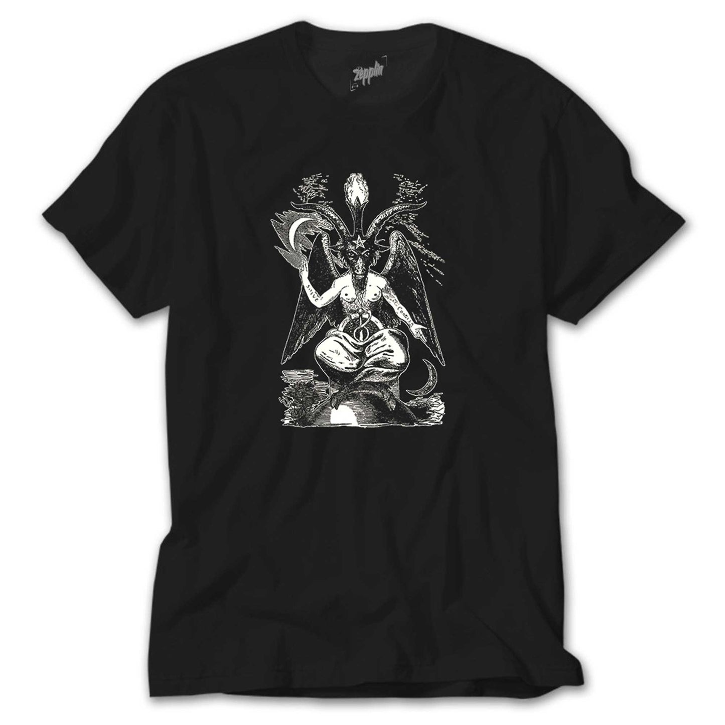 Baphomet Cliphas Levi Del Siyah Tişört