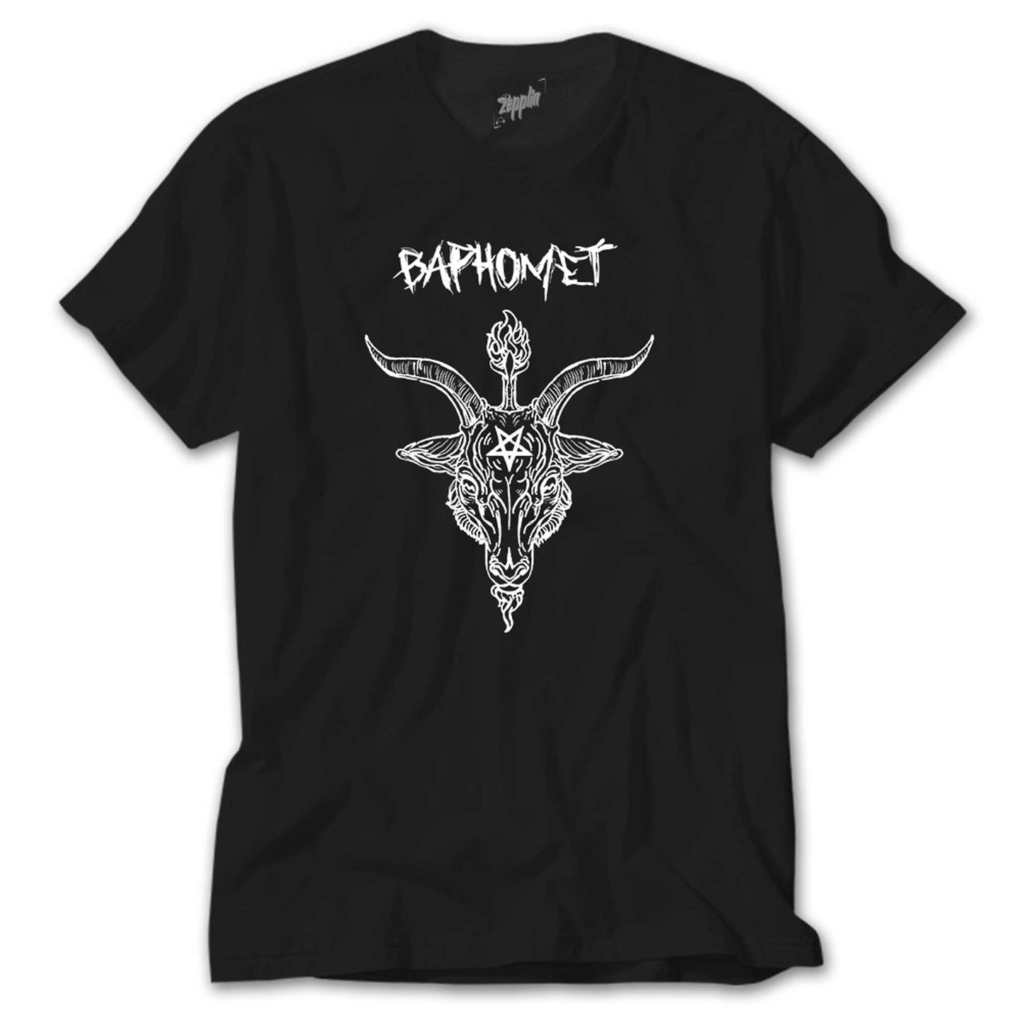 Baphomet Goat Head Siyah Tişört