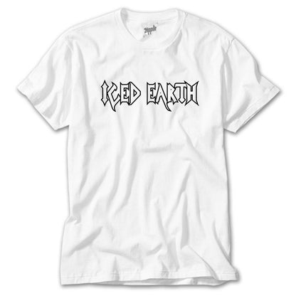 Iced Earth Logo 2 Beyaz Tişört