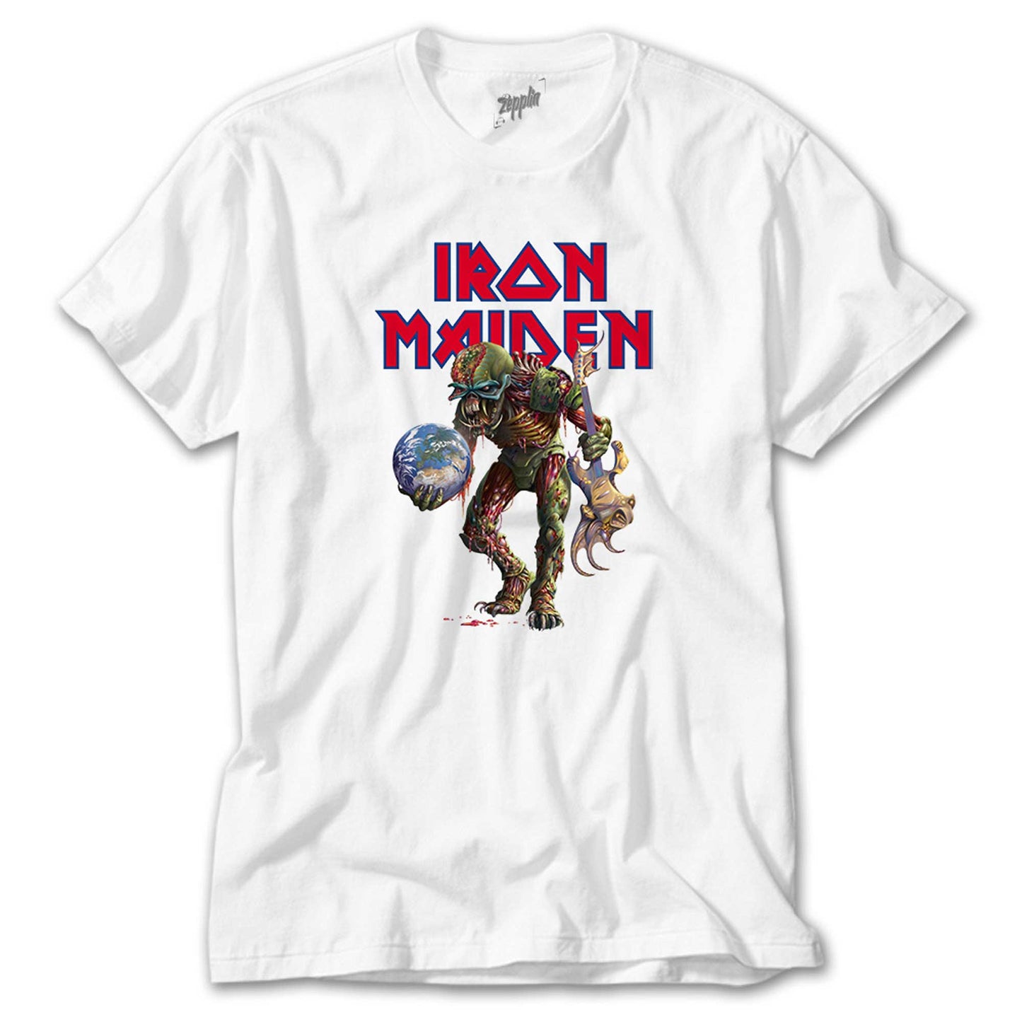Iron Maiden Monster Guitarist Beyaz Tişört