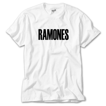 Ramones Text Beyaz Tişört