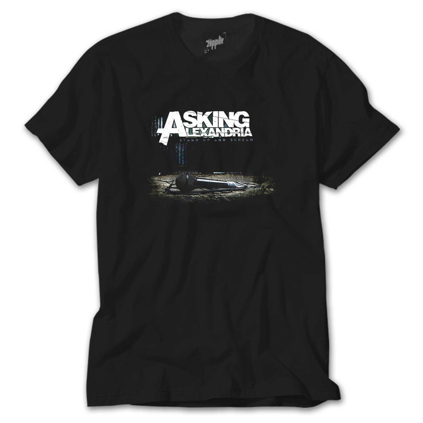 Asking Alexandria Stand Up And Screen Siyah Tişört