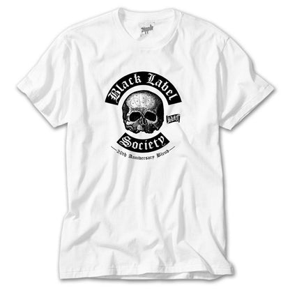 Black Label Society 20 Anniversary for Society Tour Beyaz Tişört