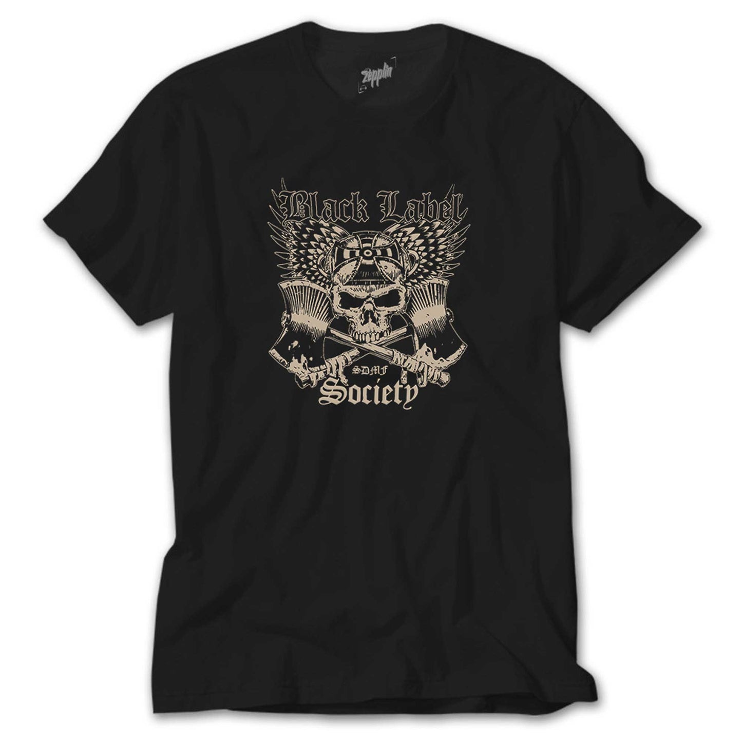 Black Label Society Skull Classic Siyah Tişört