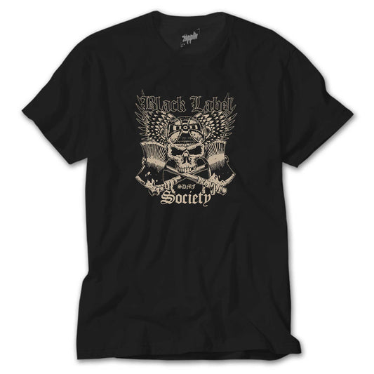 Black Label Society Skull Classic Siyah Tişört