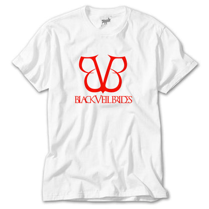 Black Veil Brides Band Logo Beyaz Tişört