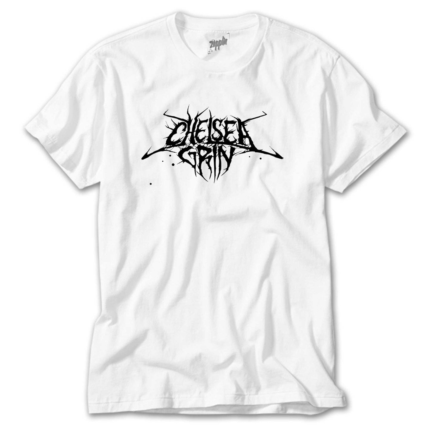 Chelsea Grin Black Logo Beyaz Tişört