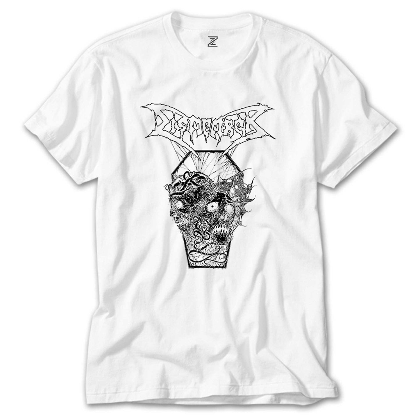 Dismember Skull Beyaz Tişört