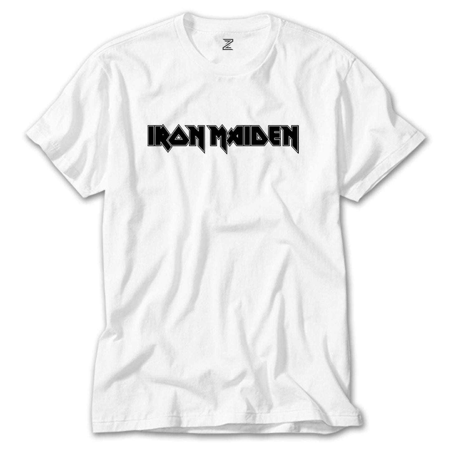 Iron Maiden Logo Beyaz Tişört