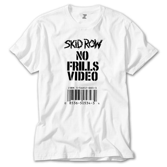 Skid Row No Frills Video Beyaz Tişört