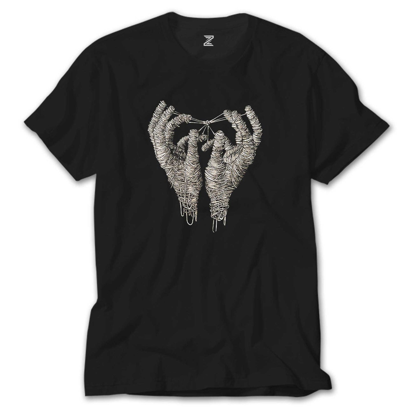 Mummy Hands Siyah Tişört