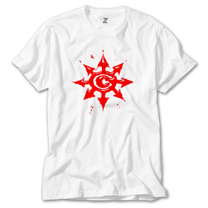 Chimaira Logo Red Beyaz Tişört
