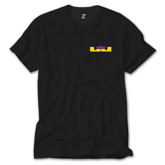 Lebron James Logo Color Siyah Tişört