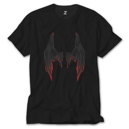 Lucifer Black Wing Siyah Tişört