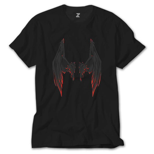 Lucifer Black Wing Siyah Tişört