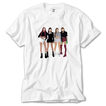 Blackpink Digital Beyaz Tişört