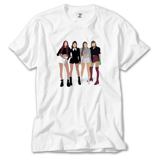 Blackpink Digital Beyaz Tişört