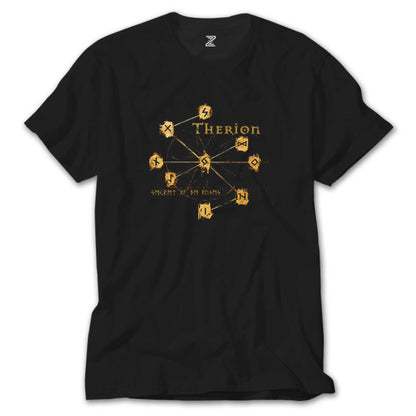Therion Secret of the Runes Siyah Tişört