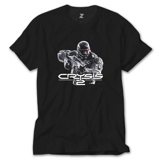 Crysis Black Masked Fighter Siyah Tişört