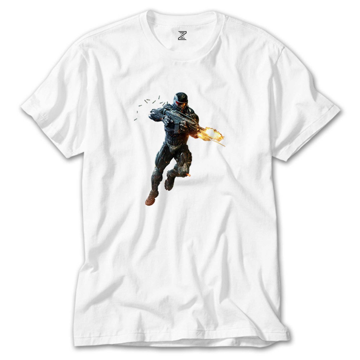 Crysis Fire Warrior Beyaz Tişört
