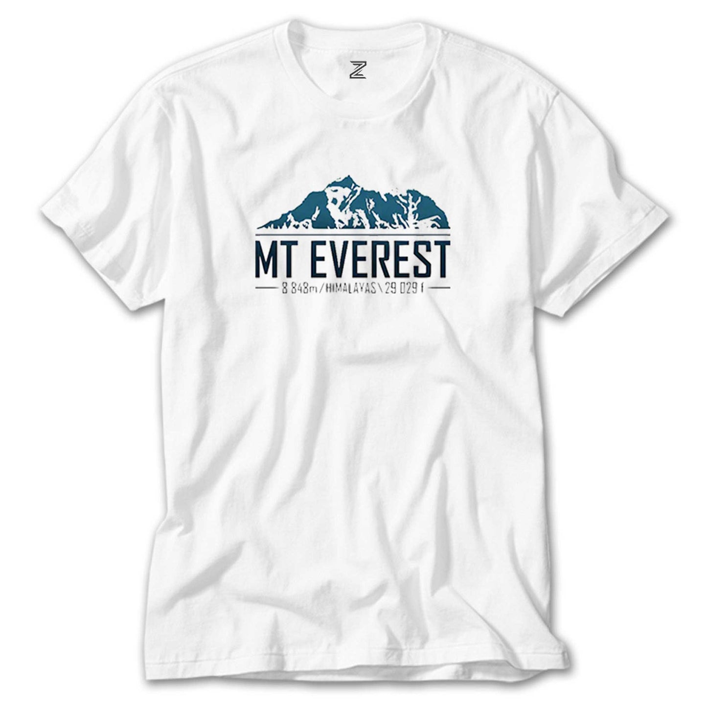 Everest 8848 m Beyaz Tişört
