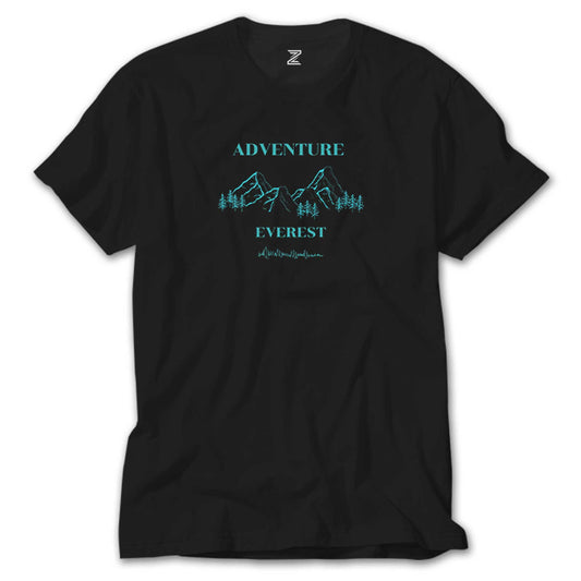 Adventure Everest Siyah Tişört