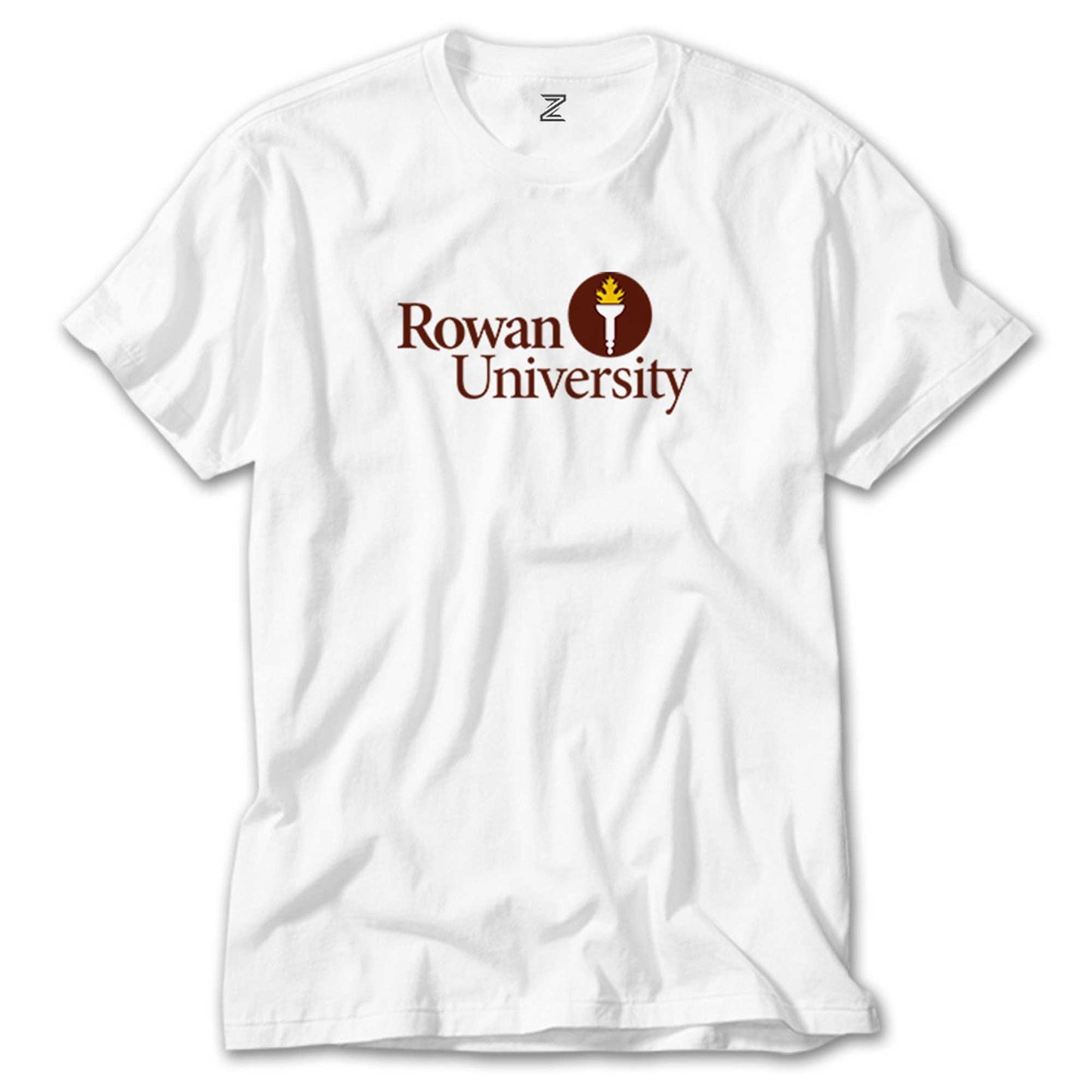 Rowan University Logo Text Beyaz Tişört