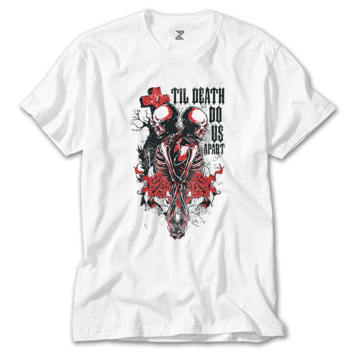 Red Death Skull Beyaz Tişört