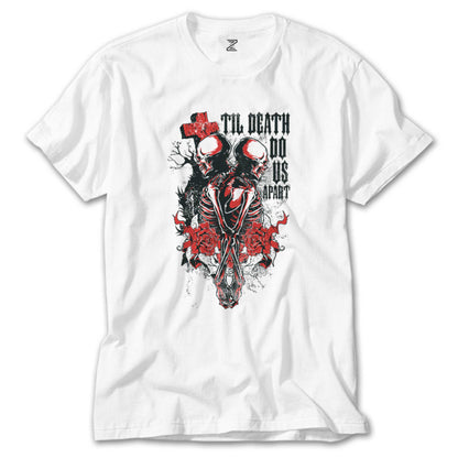 Red Death Skull Beyaz Tişört