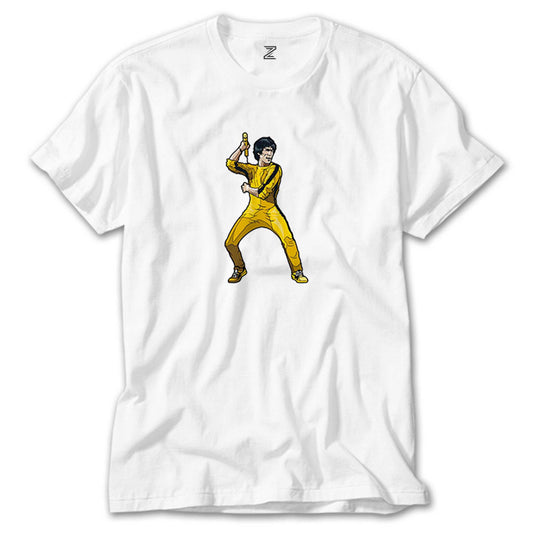Bruce Lee Face for fight Beyaz Tişört