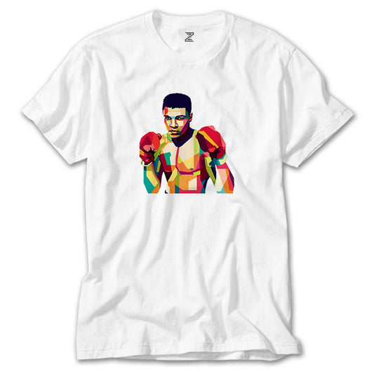 Muhammed Ali Mozaik Beyaz Tişört