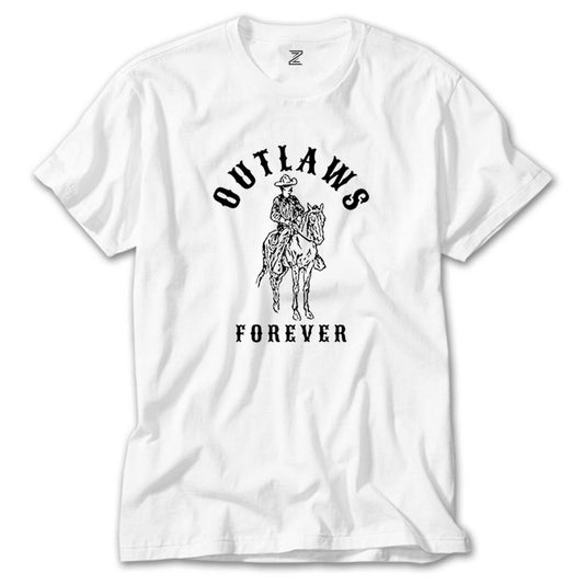 Red Dead Redemption 2 Outlaws Forever Beyaz Tişört