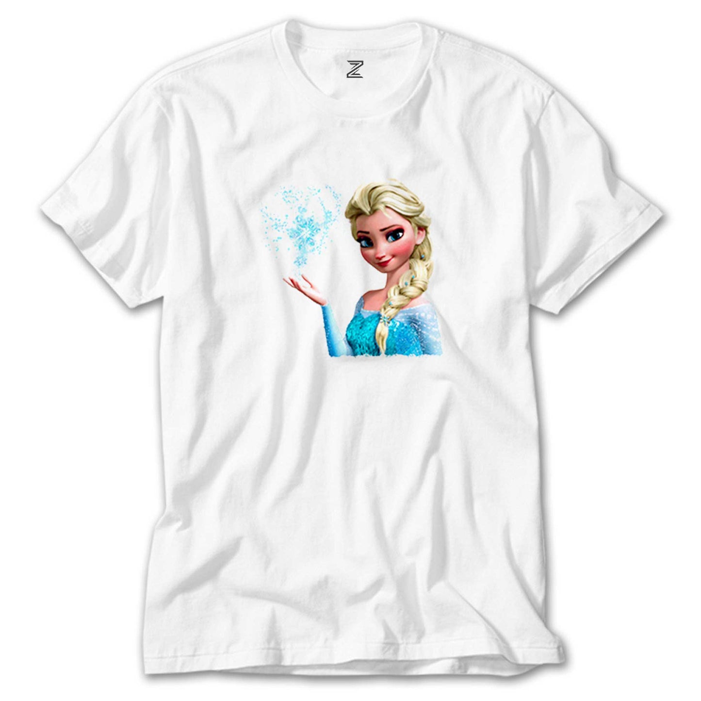 Karlar Ülkesi Elsa Face Beyaz Tişört