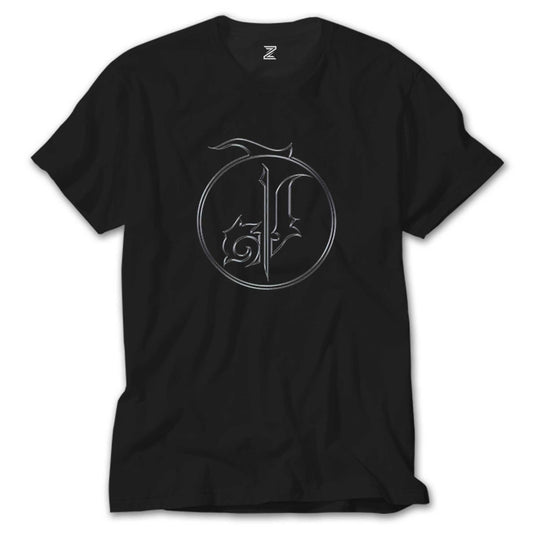 Pentagram Bir Logo Siyah Tişört