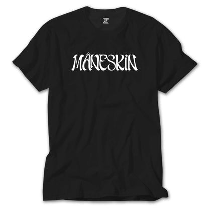 Maneskin Yazı Siyah Tişört