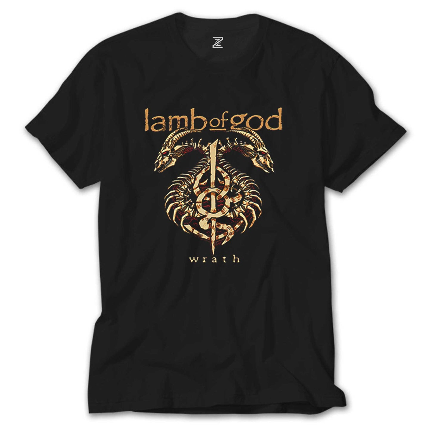 Lamb of God Wrath Dragon Siyah Tişört