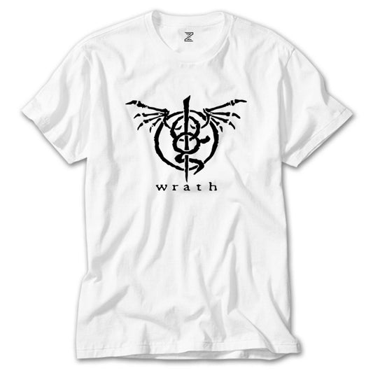 Lamb of God Wrath Logo Beyaz Tişört