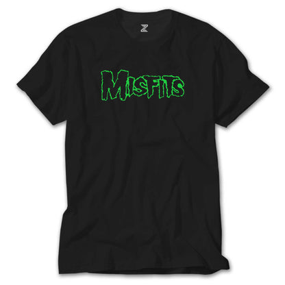 Misfits Logo Green Siyah Tişört