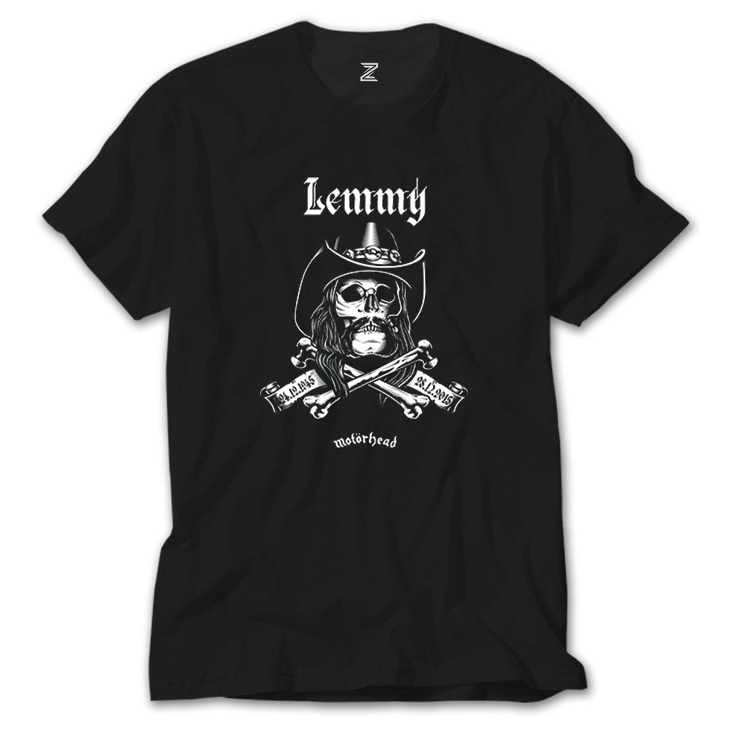 Motörhead Lemmy Kilmister Skull Siyah Tişört