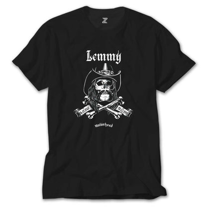 Motörhead Lemmy Kilmister Skull Siyah Tişört