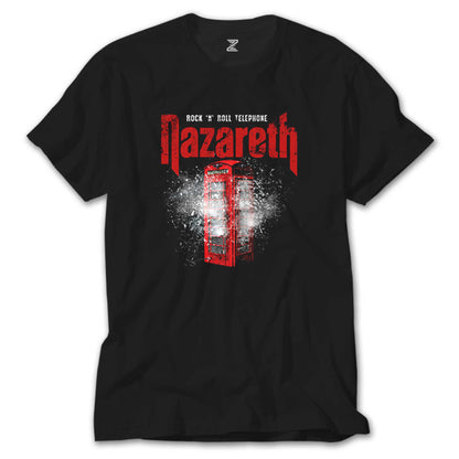 Nazareth Rock 'N' Roll Telephone Siyah Tişört