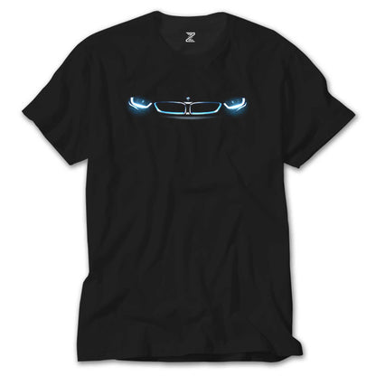 BMW i8 Headlights Siyah Tişört