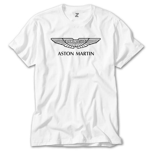 Aston Martin Logo Beyaz Tişört