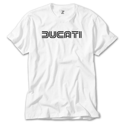 Ducati Text Beyaz Tişört