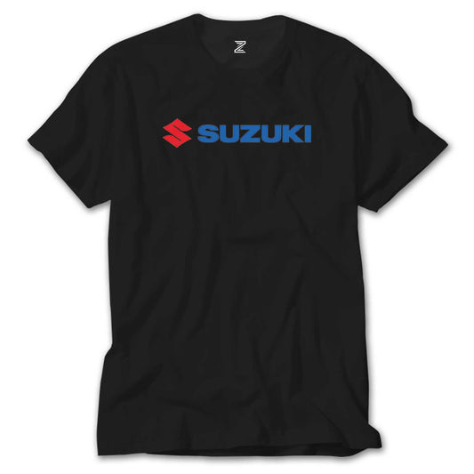 Suzuki Motorcycle Logo Siyah Tişört