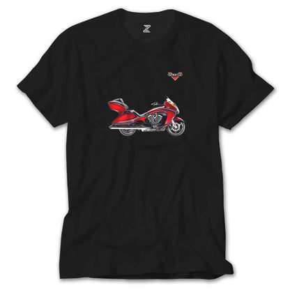 Victory Vison Red Siyah Tişört