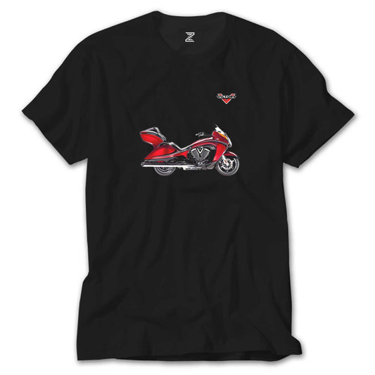 Victory Vison Red Siyah Tişört