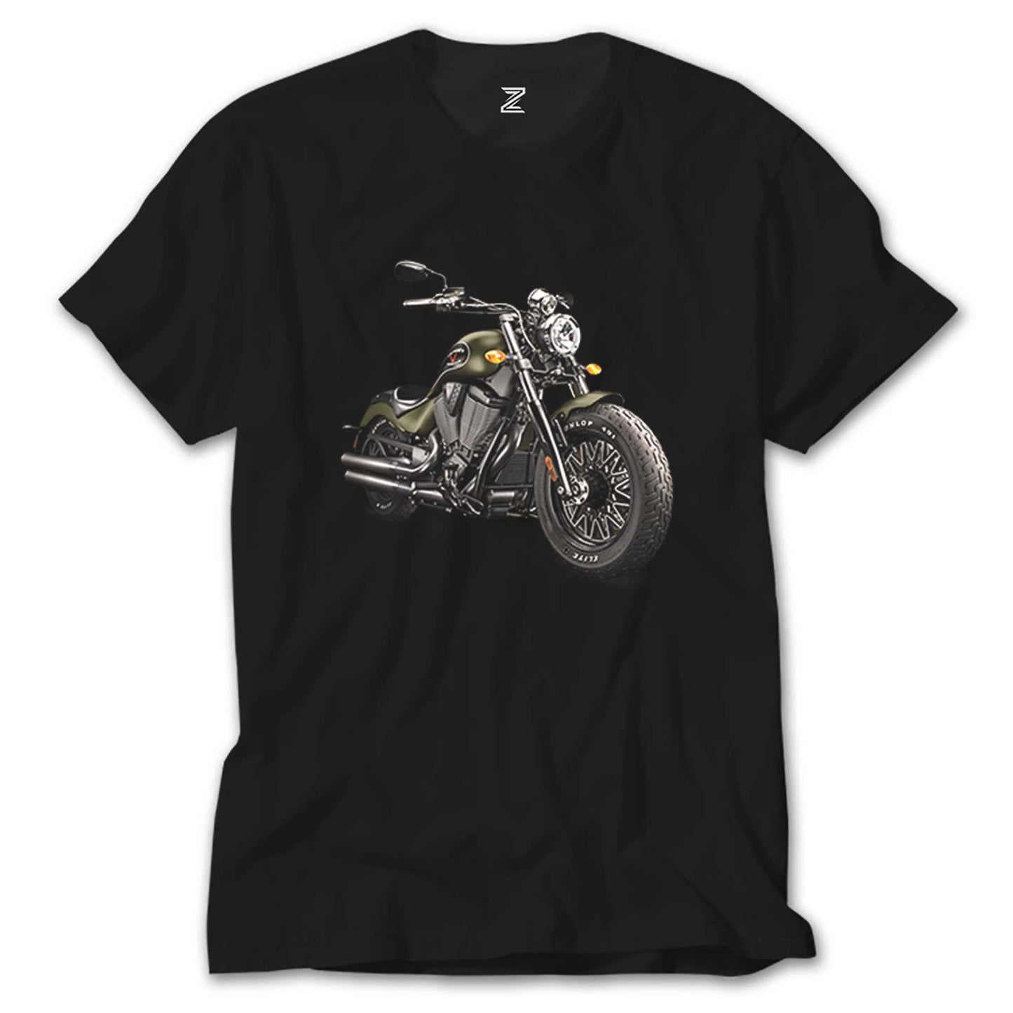 Kruvazör Motosiklet Siyah Tişört